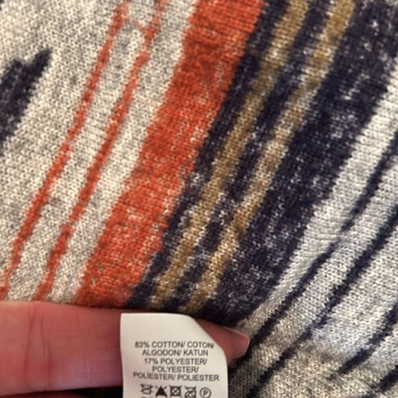 (3/$15) Lucky Brand Aztec print long cardigan sweater size small - Picture 10 of 11